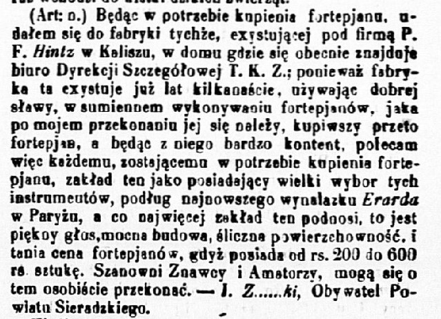 Zdj. „Kurjer Warszawski” 1858, nr 326, s. 1715.
